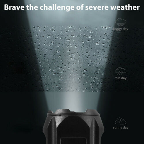 Rechargeable LED Flashlight Tactical Torch 500m Zoomable Handheld