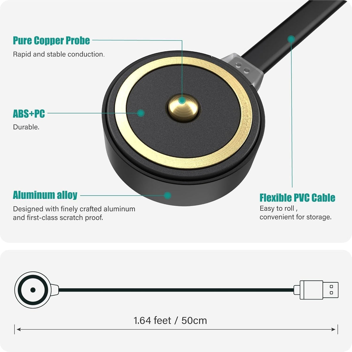 Universal Magnetic Charger for Olight Flashlights - Fast & Safe Charging