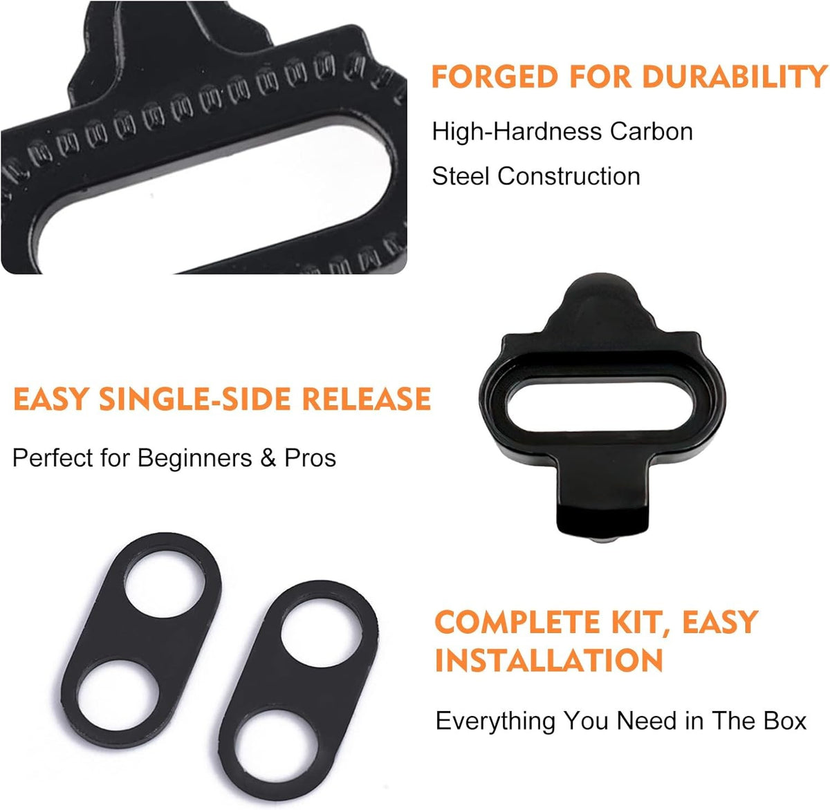Bike Cleats SPD Single-Directional Release Cycling Pedal Accessories