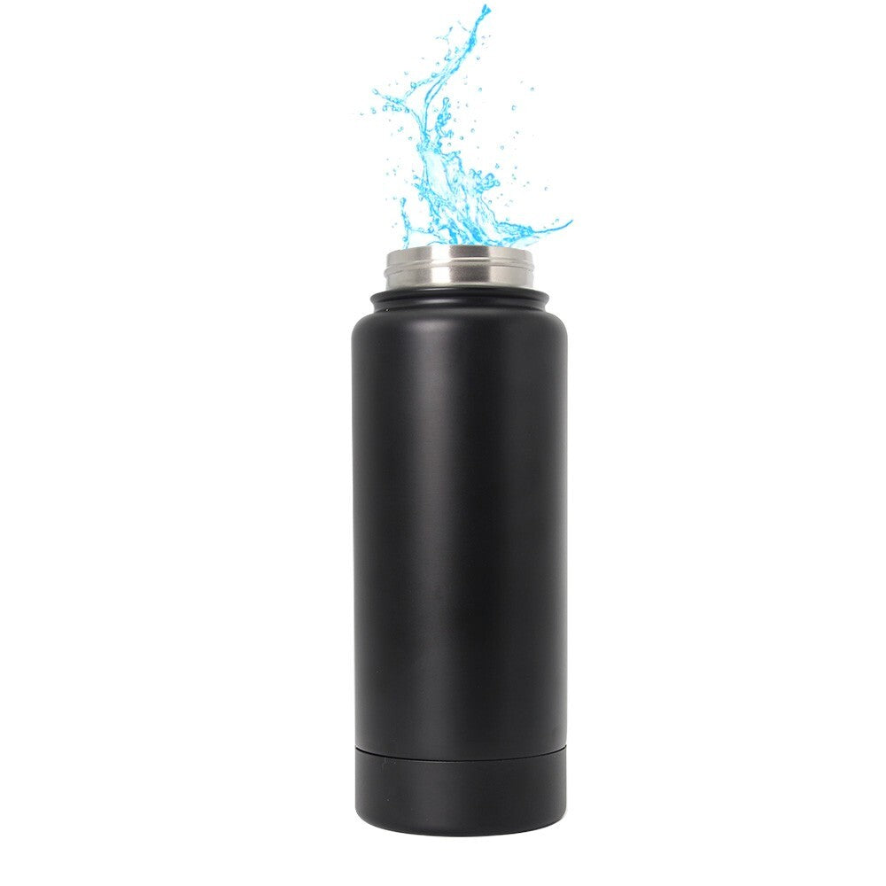 Stainless Steel Water Bottle with Secret Card and Cash Compartment - 450ml