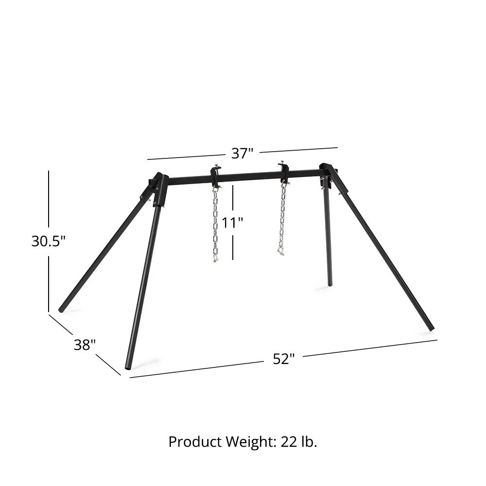 AR500 Steel Gong Target Stand - Adjustable Shooting Range Stand with Chains