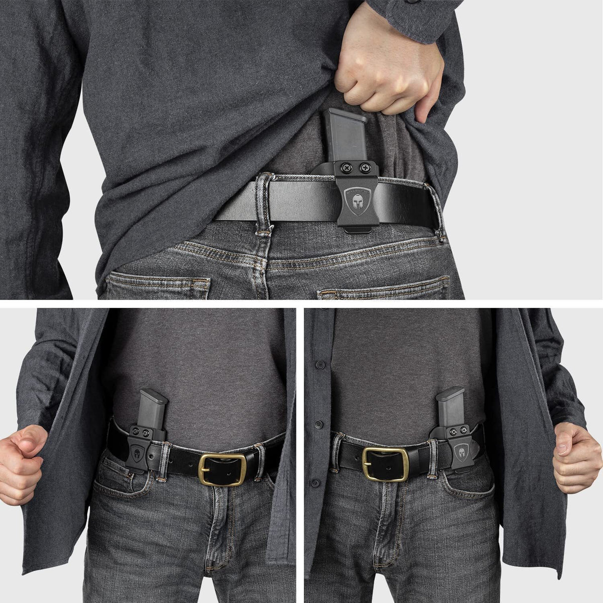 Universal IWB/OWB Magazine Holster for 9mm/.40 Double Stack Kydex