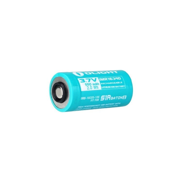 IMR16340 Rechargeable Battery 550mAh for Flashlights and Devices