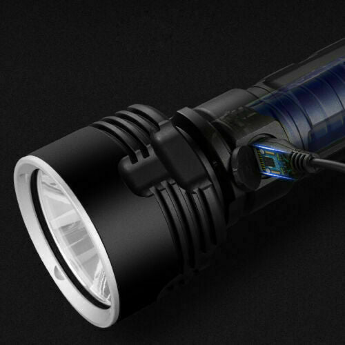 Super-Bright LED Tactical Flashlight with Battery and USB Charger