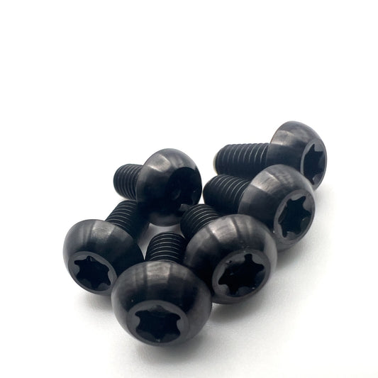 Titanium MTB Brake Rotor Bolt Kit - 6 Bolt Bike Disc Brake Accessories