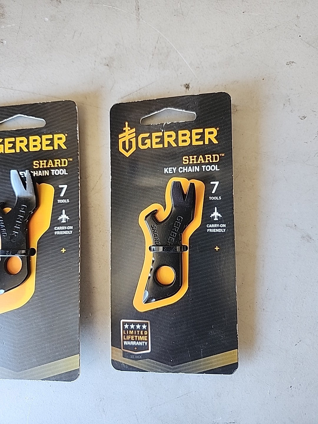 Black Gerber Shard Keychain Multi Tool with Screwdriver & Bottle Opener