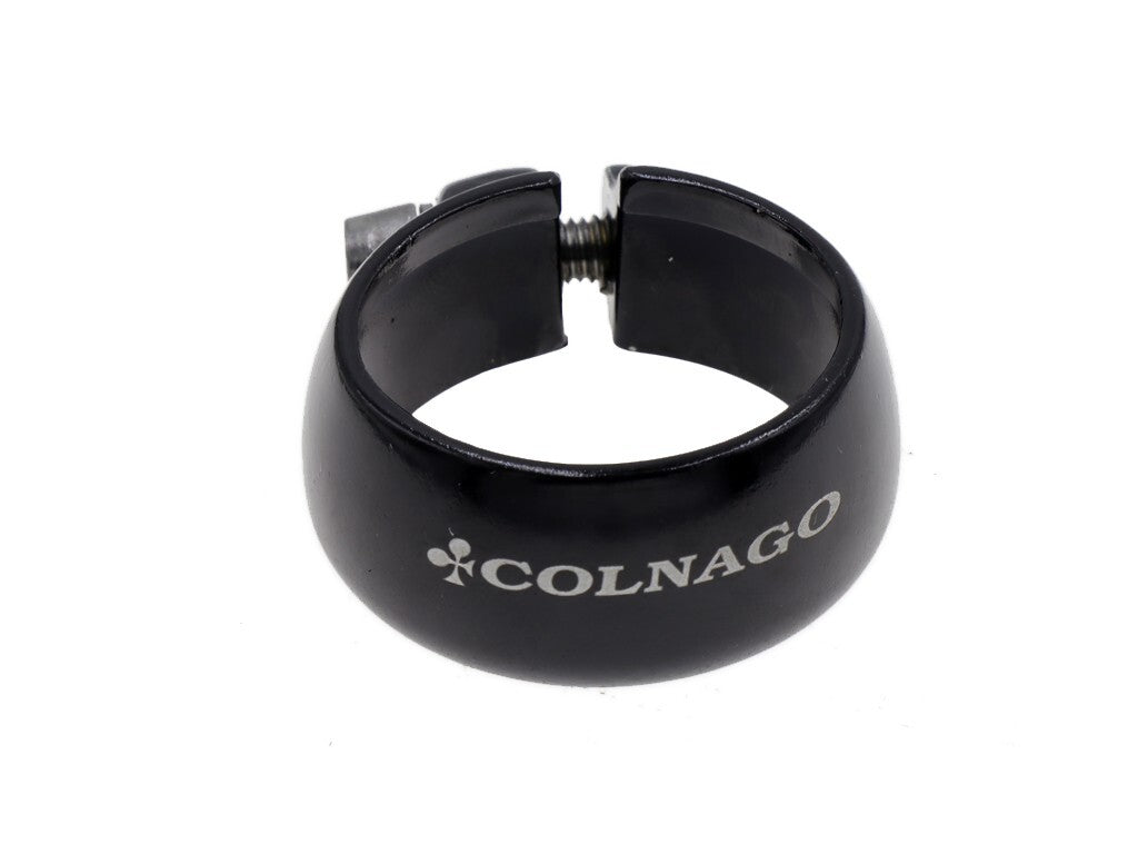 32mm Alloy Bike Seat Post Clamp with Bolt for Seattube - Black