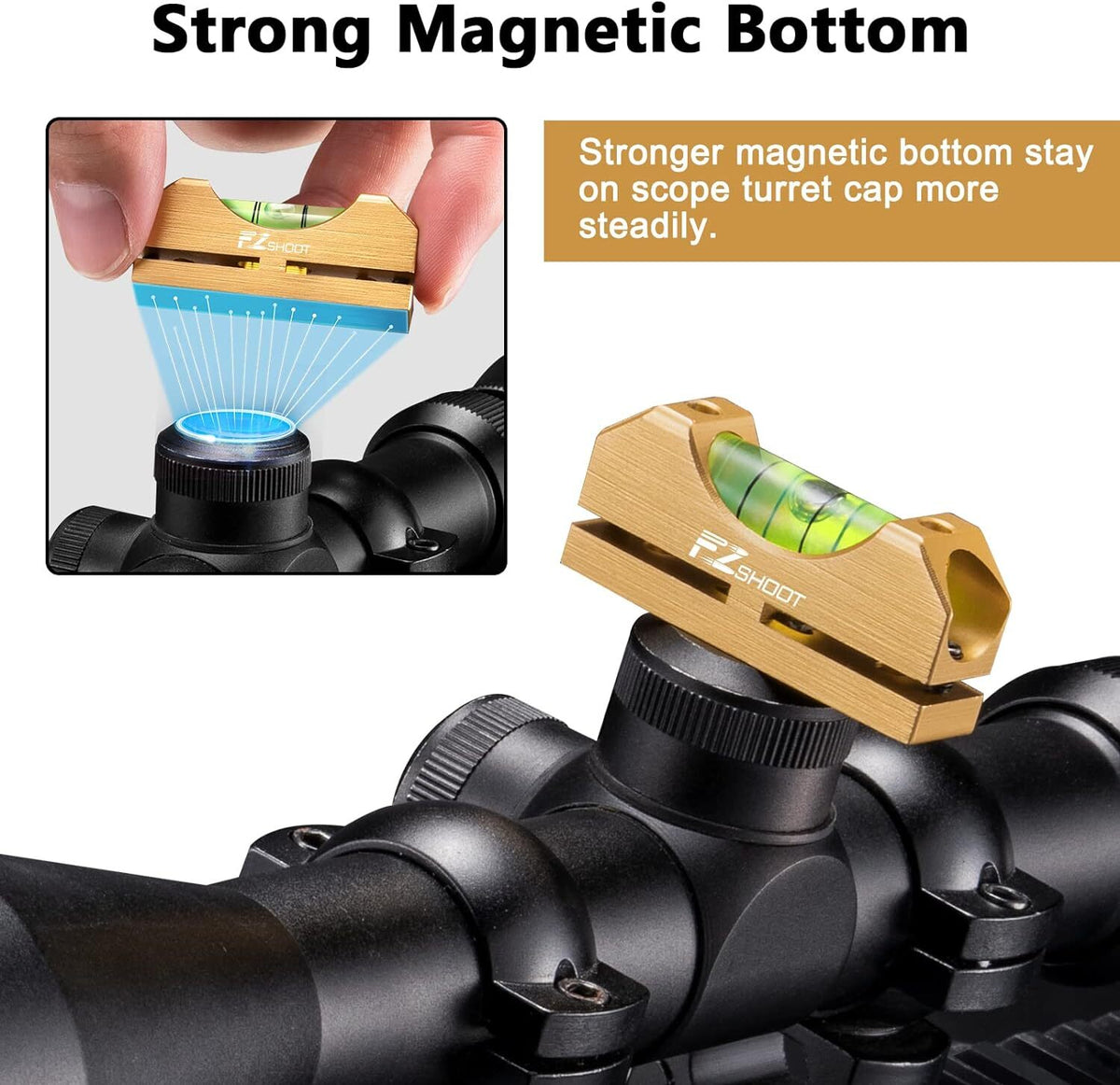 Magnetic Scope Leveling Kit for Rifles and Optics - Gunsmith Tool