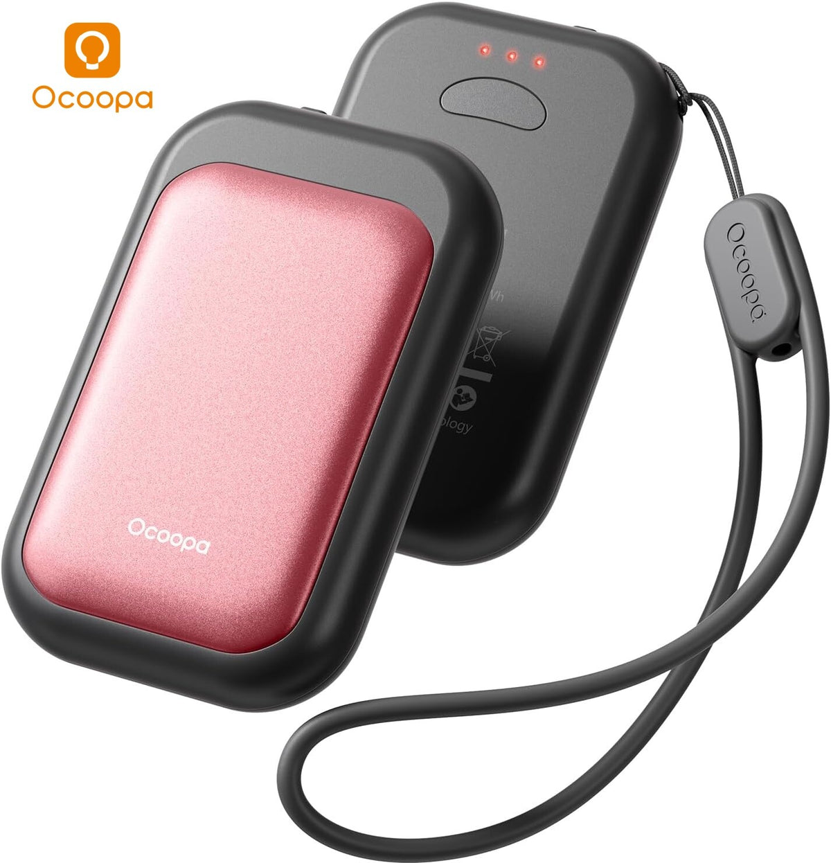Rechargeable Hand Warmer with Magnetic Pairing - Portable 8-Hour USB Heater, 5000mAh