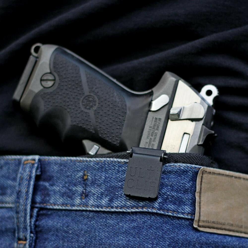 Ulticlip 3+ Belt-Less Holster Clip - Secure, Corrosion-Resistant, Multi-Hole Mounting