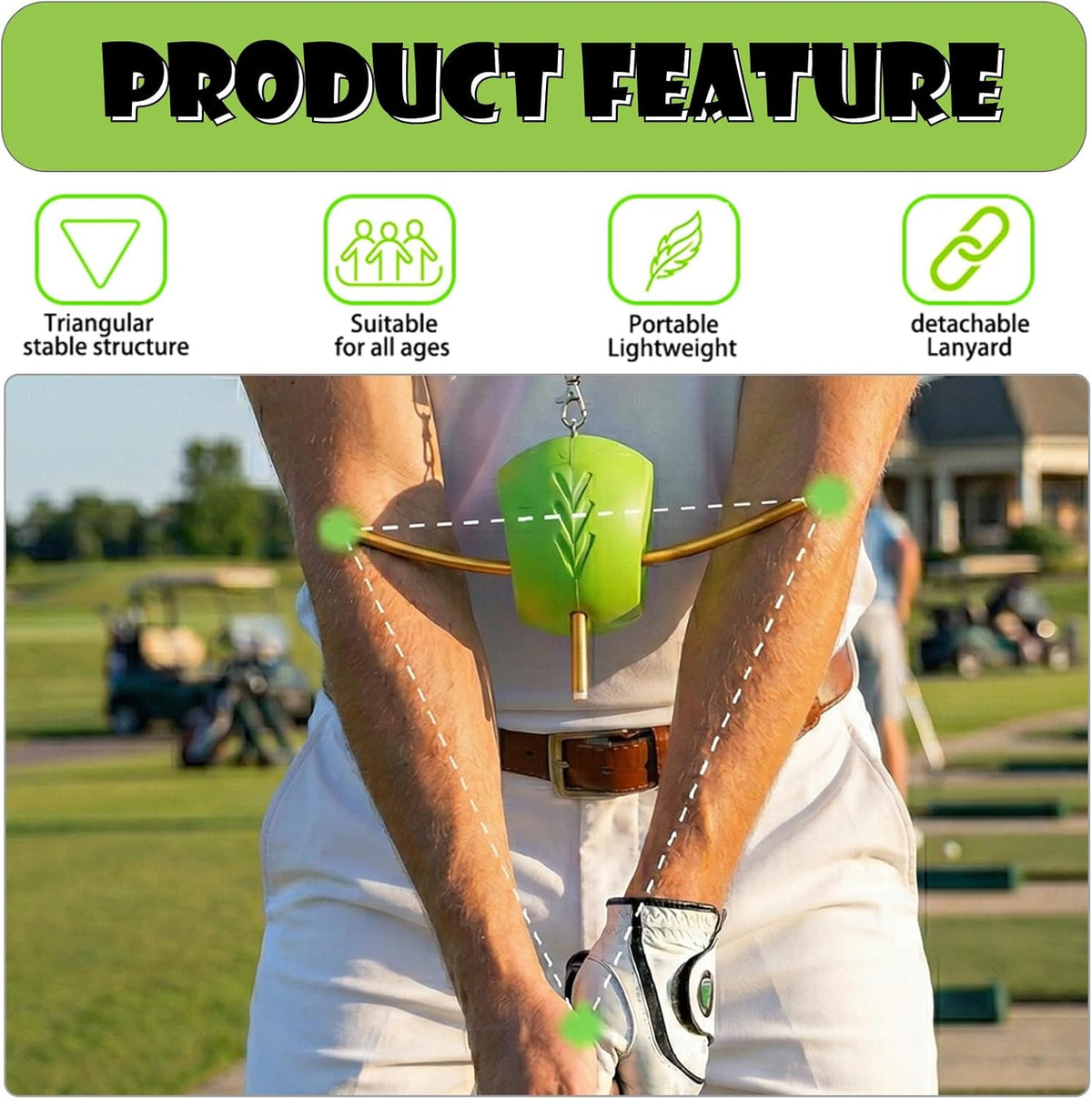 Golf Swing Trainer Aid for Posture & Mechanics Practice
