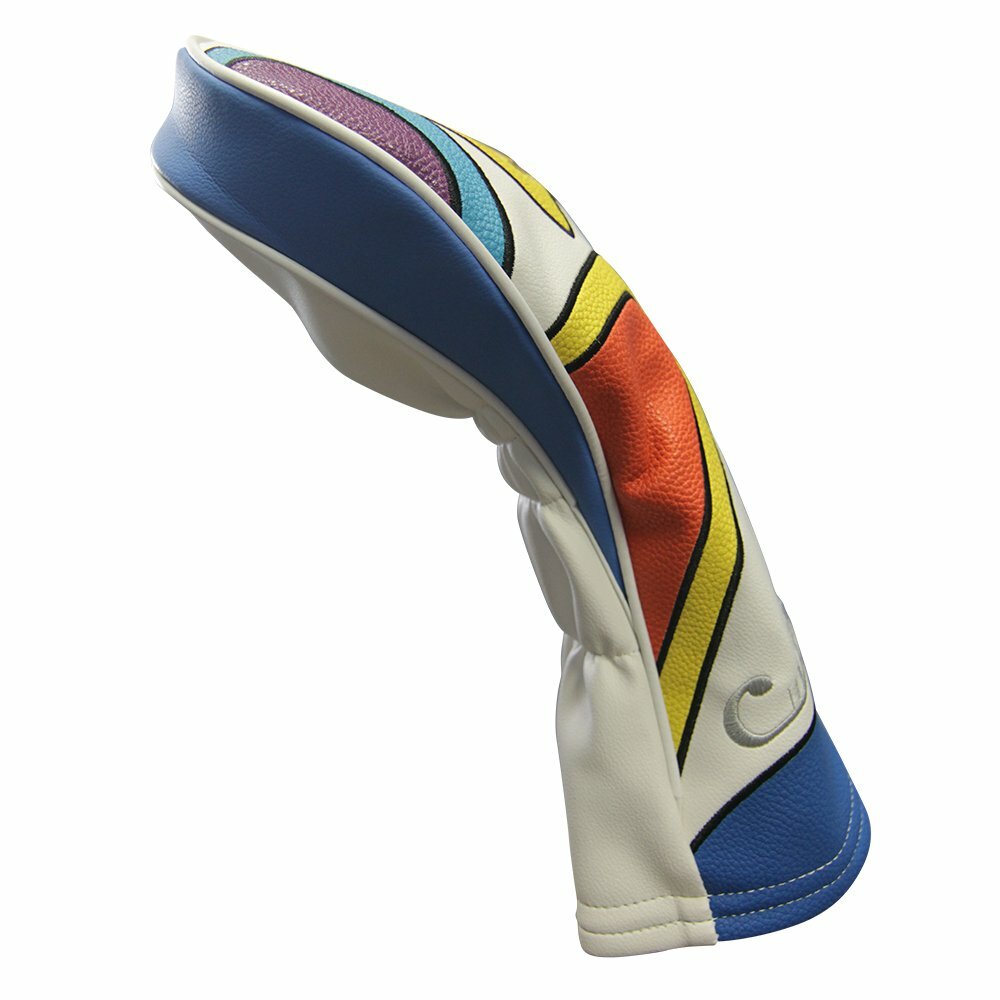 Majek Retro Golf Fairway Wood Headcover - Psychedelic Vintage Style