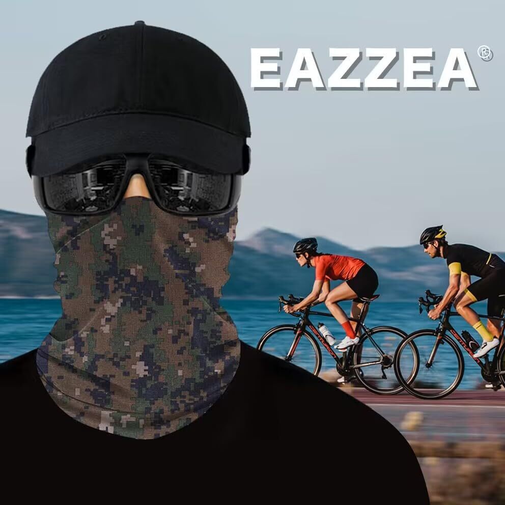 6-Pack UV Protection Balaclava Face Masks for Men & Women - Breathable Neck Gaiter