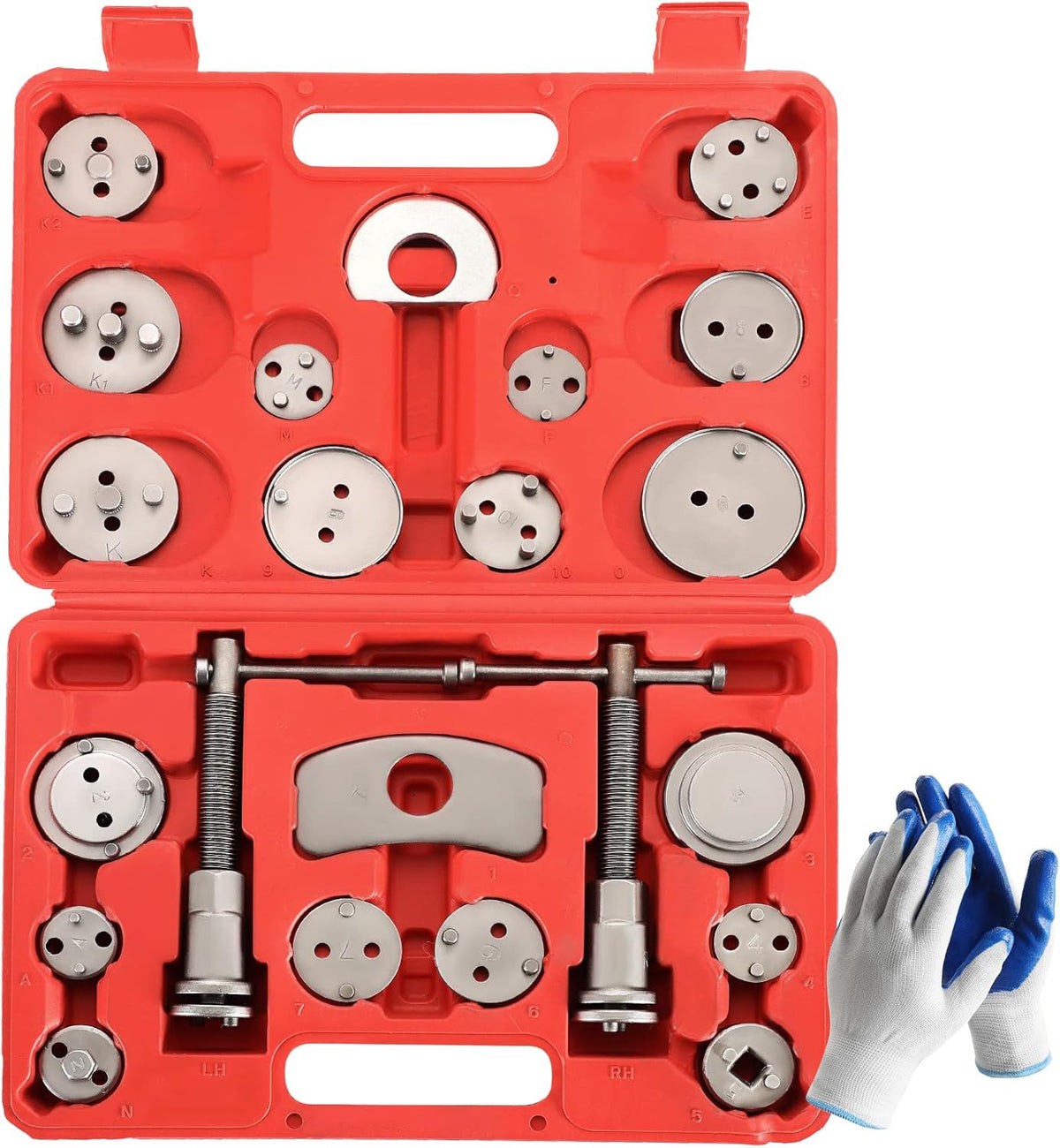 Heavy Duty Disc Brake Caliper Tool Kit for Piston Compression & Rewind