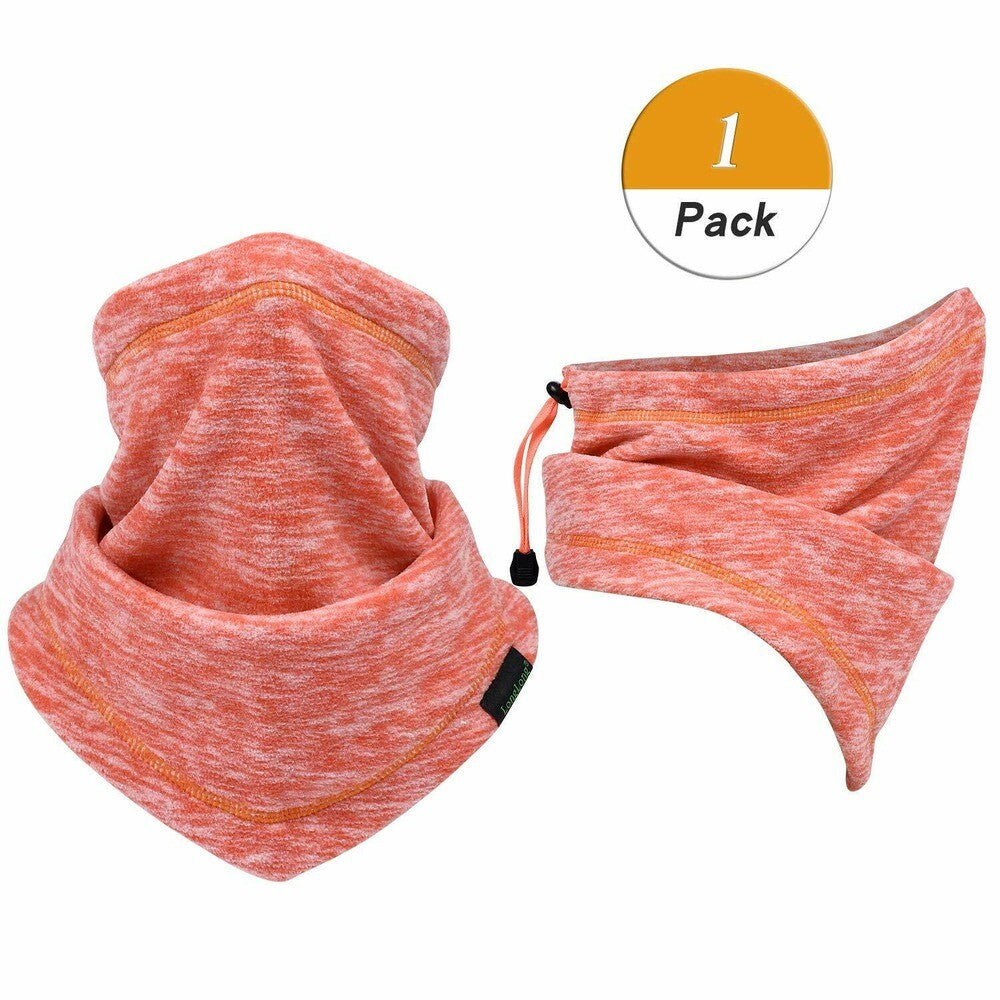 Winter Neck Gaiter Face Mask - Windproof Fleece Scarf for Cold Weather