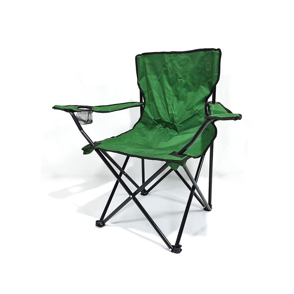 Heavy Duty Portable Folding Camping & Beach Chair with Cup Holder