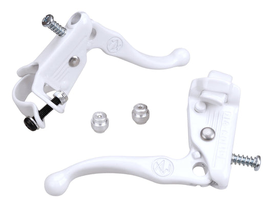 Genuine Dia-Compe Tech 3 BMX Brake Levers Set White - Old School Style