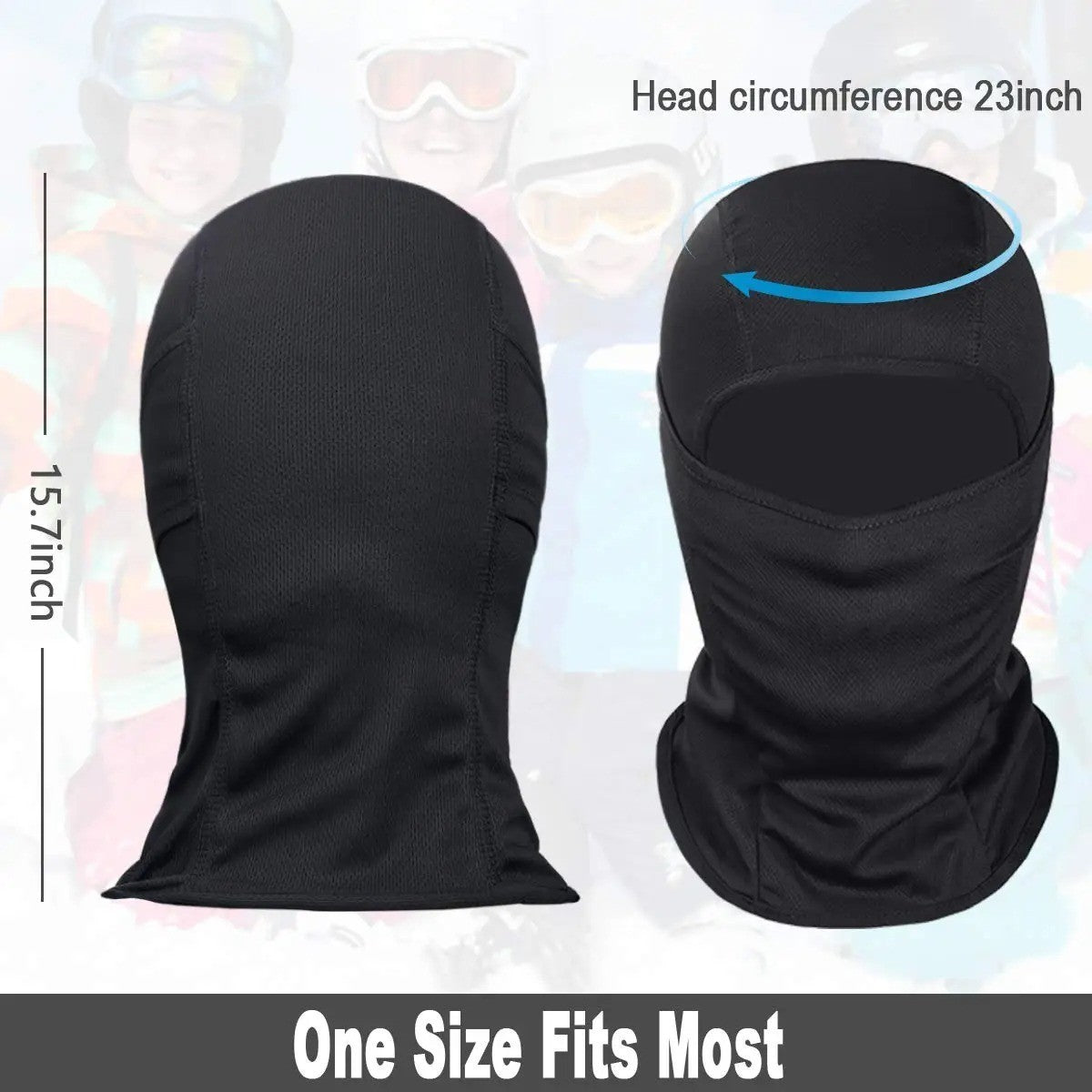 UV Protection Tactical Full Face Mask for Ski Sun Hood Masks Men Women