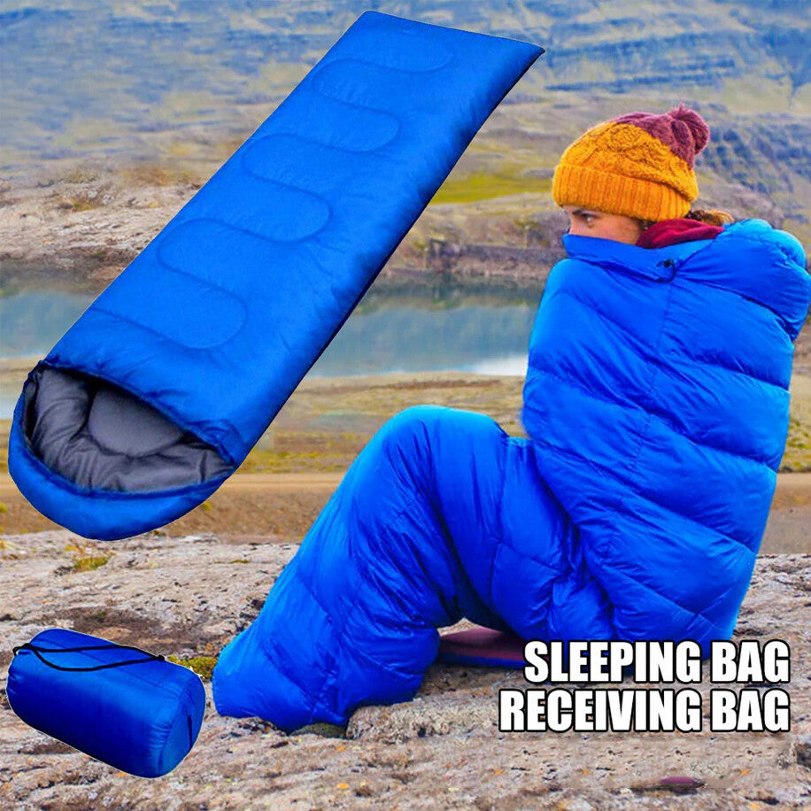 Adult Waterproof Cold Weather Sleeping Bag - Big & Tall Winter Camping Gear