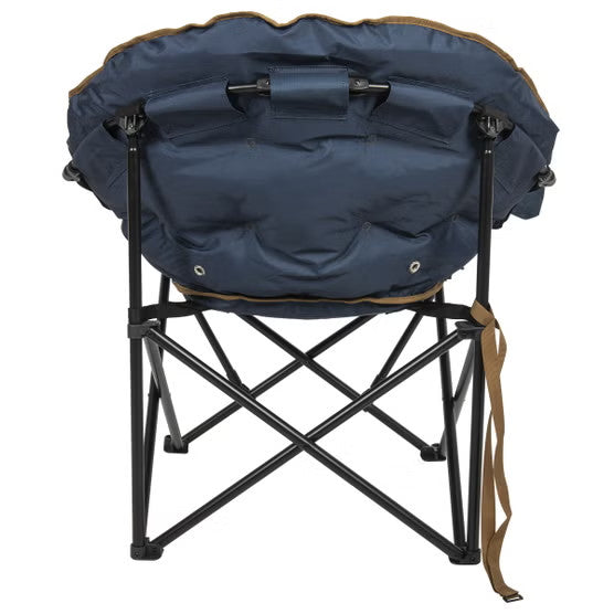 Portable Folding Club Chair with Padded Seat and Table - Relaxation Lounger