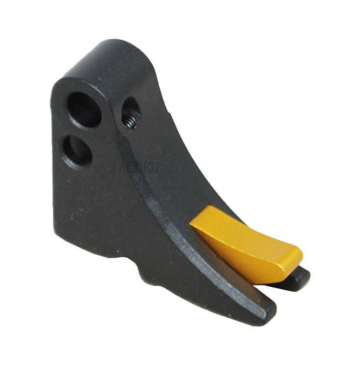 Anodized Aluminum Trigger Shoe with Safety for Gen 1-3 - Multiple Colors