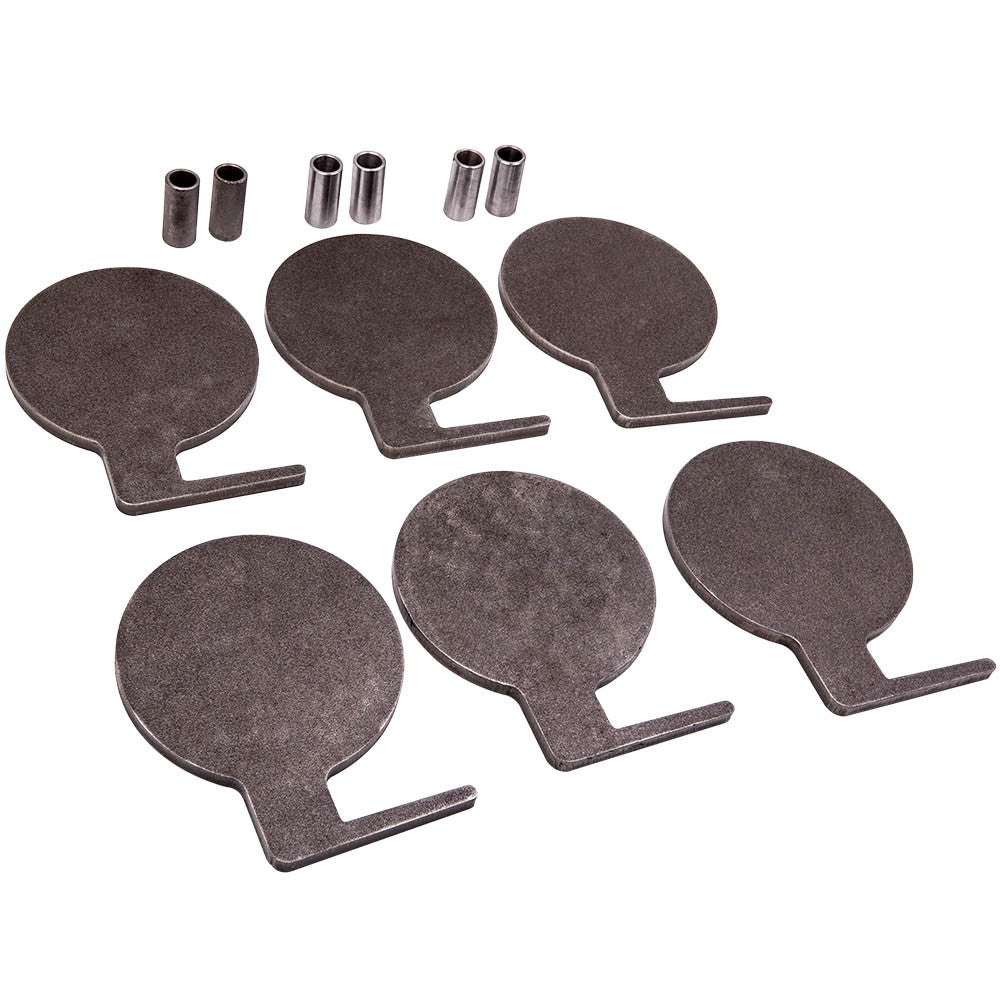 AR500 Steel Dueling Tree Shooting Target Kit - 6 Paddles, 6 Inch, Heavy Gauge