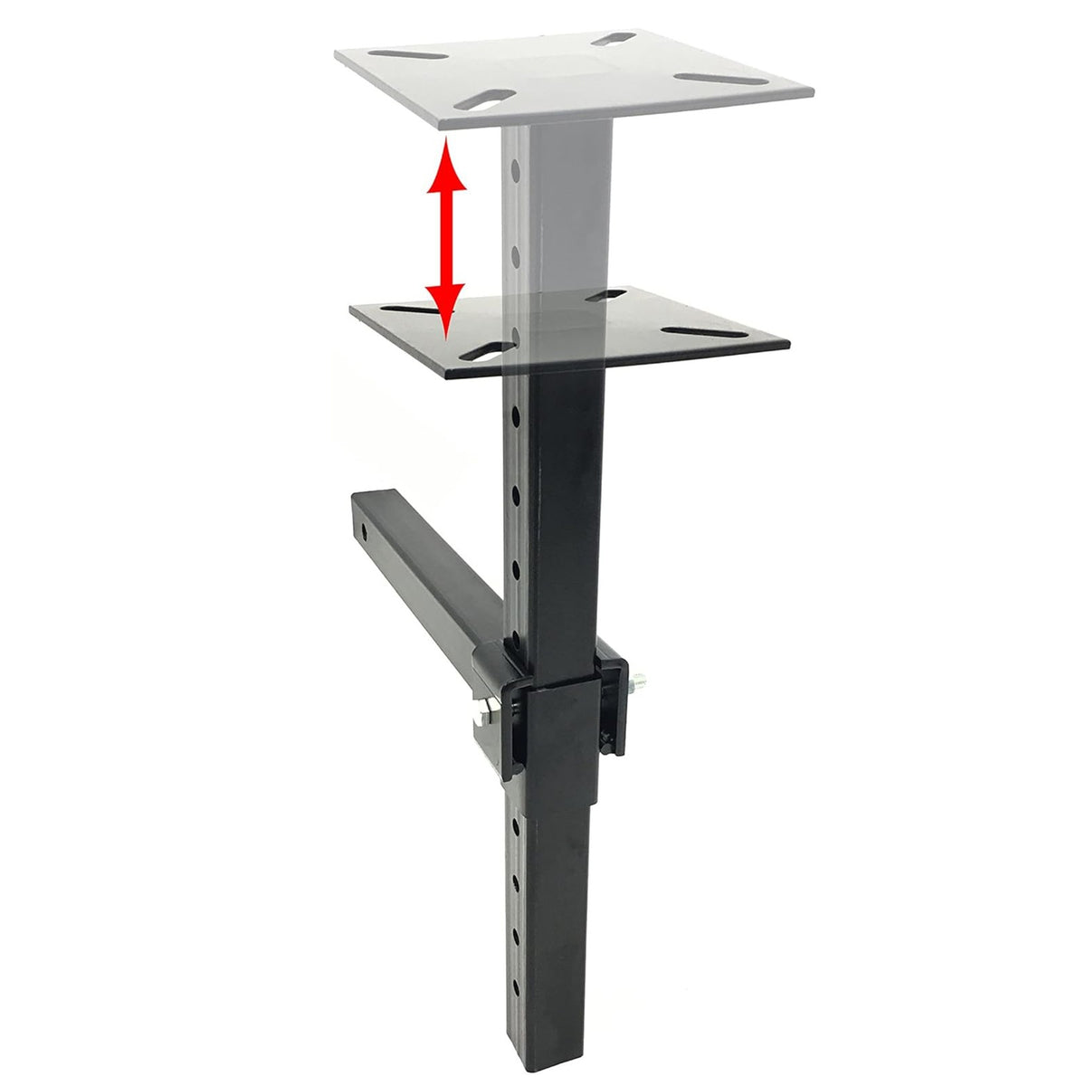 Heavy-Duty Hitch Mount Vise Plate Holder with Adjustable Height for 2-Inch Receivers