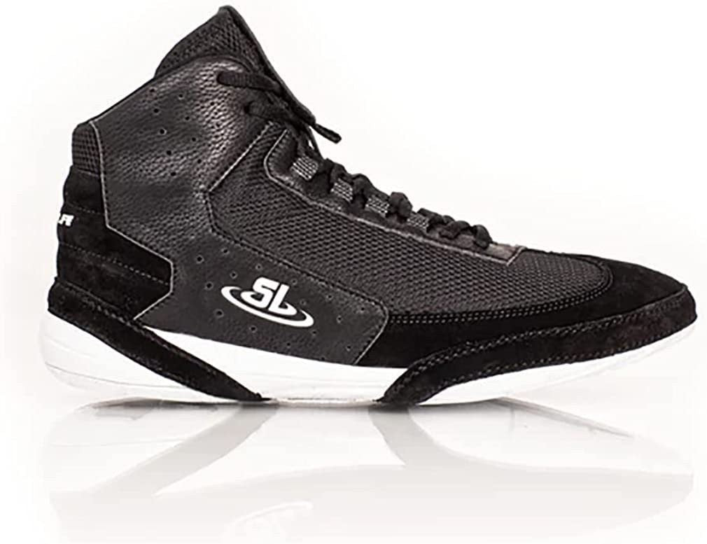Wrestling Shoes Ascend One SLBKW 9000 Black & White Performance Footwear