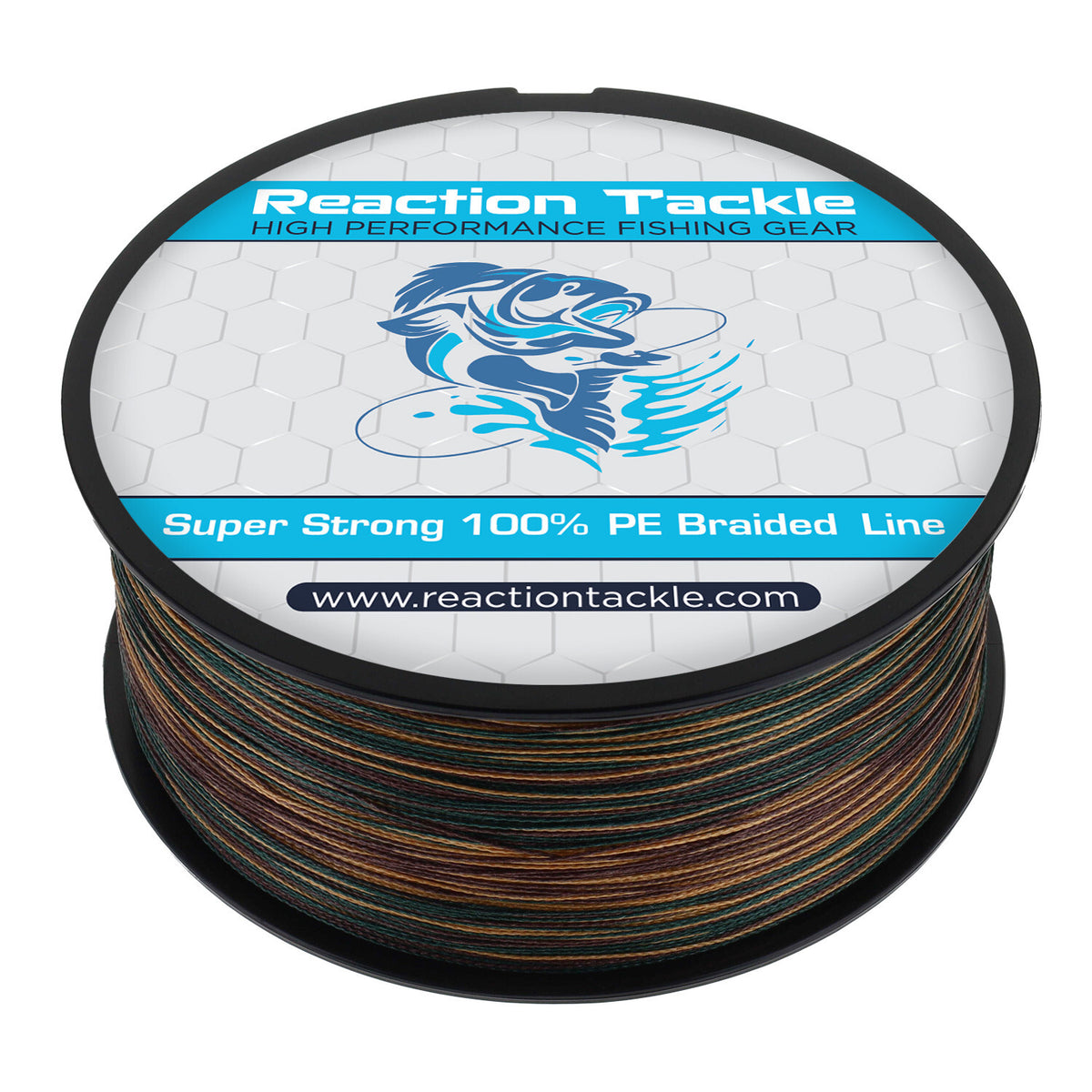Braided Fishing Line Green Camo - Multiple Sizes & Lengths for Saltwater & Freshwater