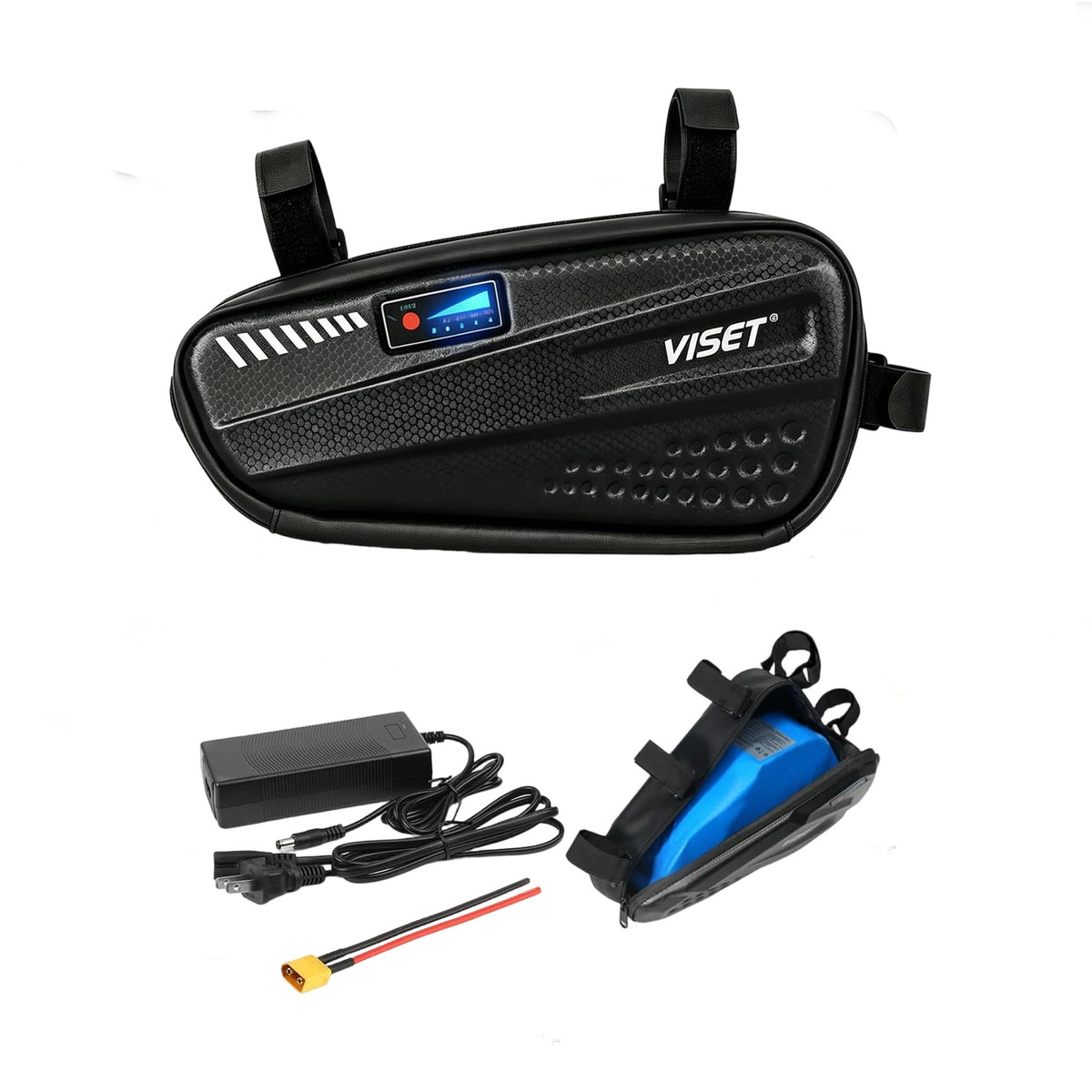 48V 10Ah Lithium Battery Pack with Waterproof Triangle Bag for E-Bikes and Electric Vehicles