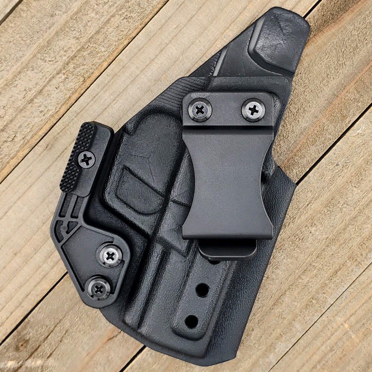 Kydex Holster with Mod Wing - Tactical Black, Optic Ready, Adjustable Carry