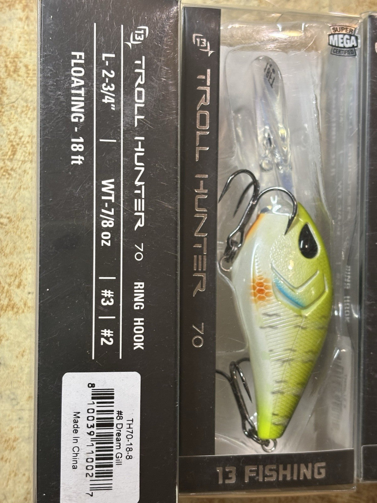 13 Fishing Troll Hunter 70 Dream Gill Fishing Lures - Lot of 3