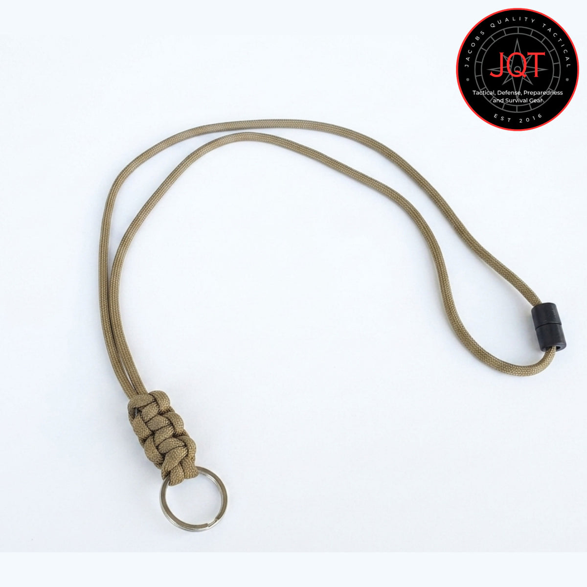 Paracord Neck Lanyard with Safety Breakaway for Keys, Badges, Tools