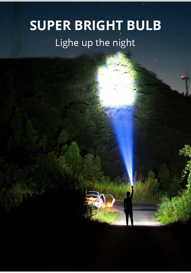 Rechargeable LED Tactical Flashlight for Camping & Outdoor Use