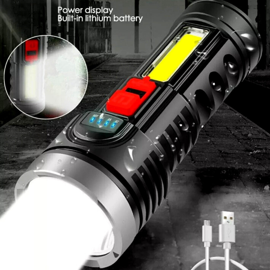 Rechargeable LED Torch Tactical Flashlight Lantern 999000000 LM Waterproof