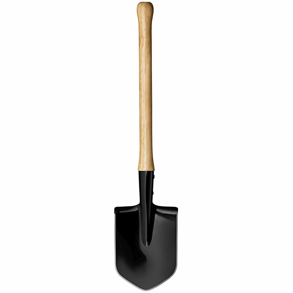 Heavy-Duty Tactical Trench Shovel with Hardwood Handle and Carbon Steel Blade