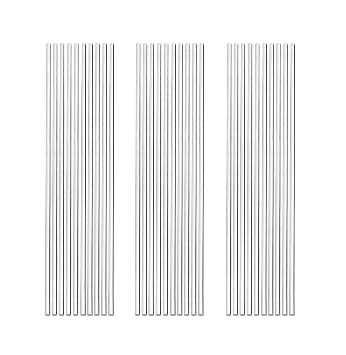 Clear Acrylic Dowel Rods Set - 1/8 Inch Diameter, 12 Inch Length, 30 Pieces