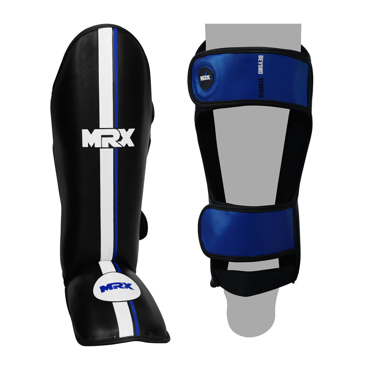 MMA Shin Guards with Extra Padding and Adjustable Straps for Boxing, Muay Thai, Kickboxing