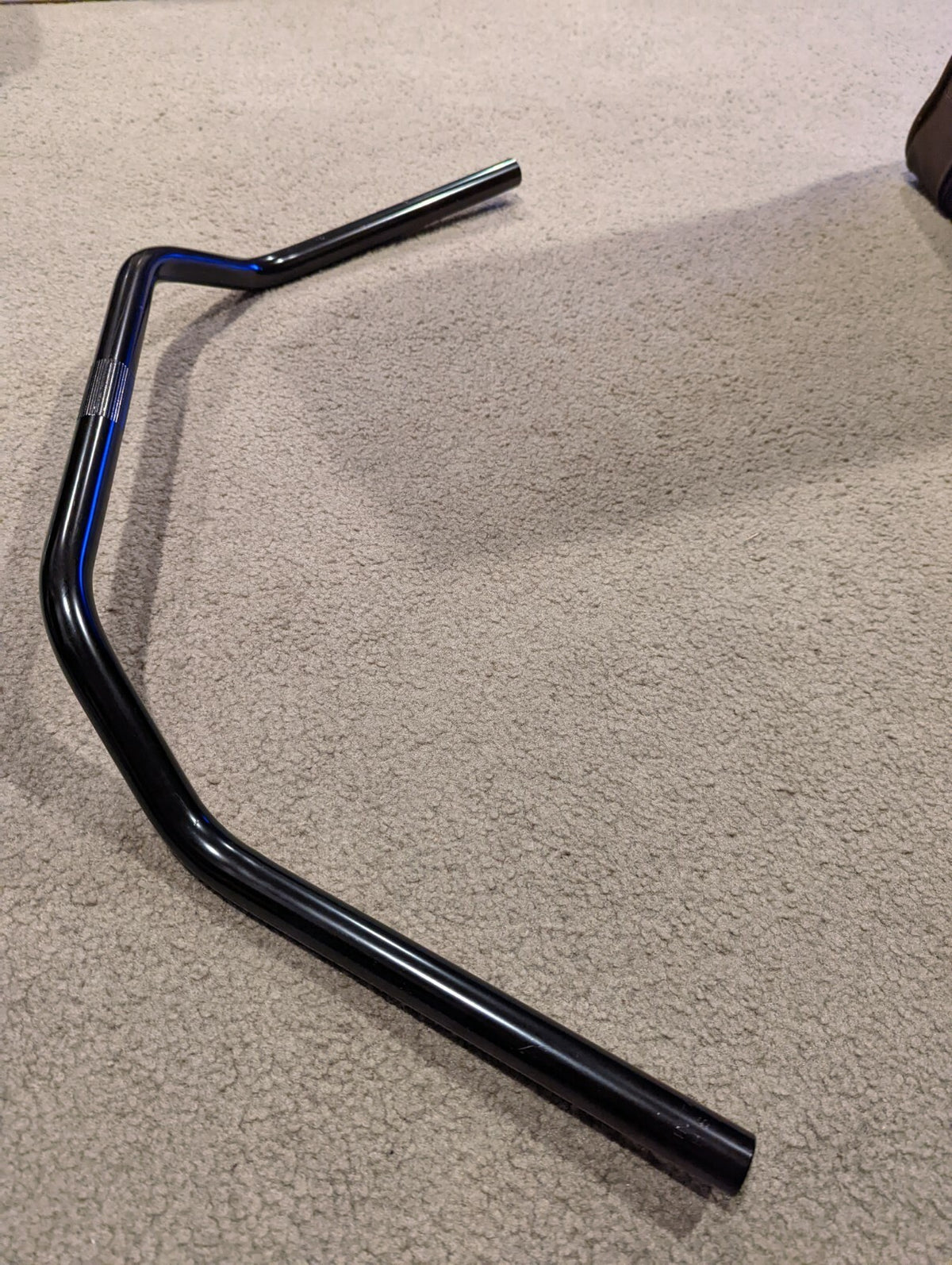 Black Beach Cruiser Handle Bars 22.2mm - 10 Inch Pullback Vintage Style