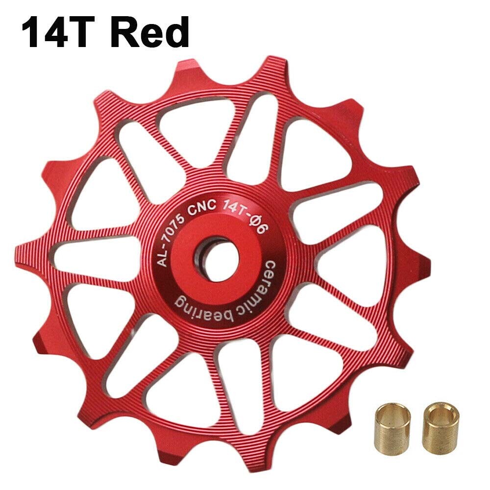 Bike Rear Derailleur Pulley 12T 14T Ceramic Bearing Guide Wheel Parts