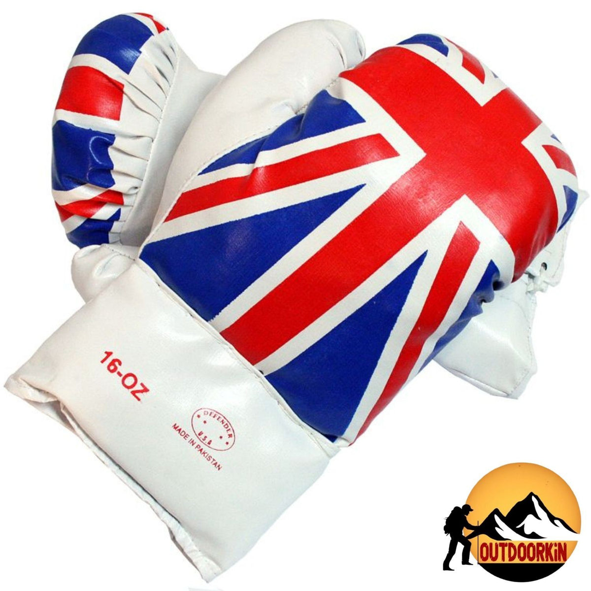16 Oz Boxing Gloves Vinyl Leather Training & Practice Gloves - Pair