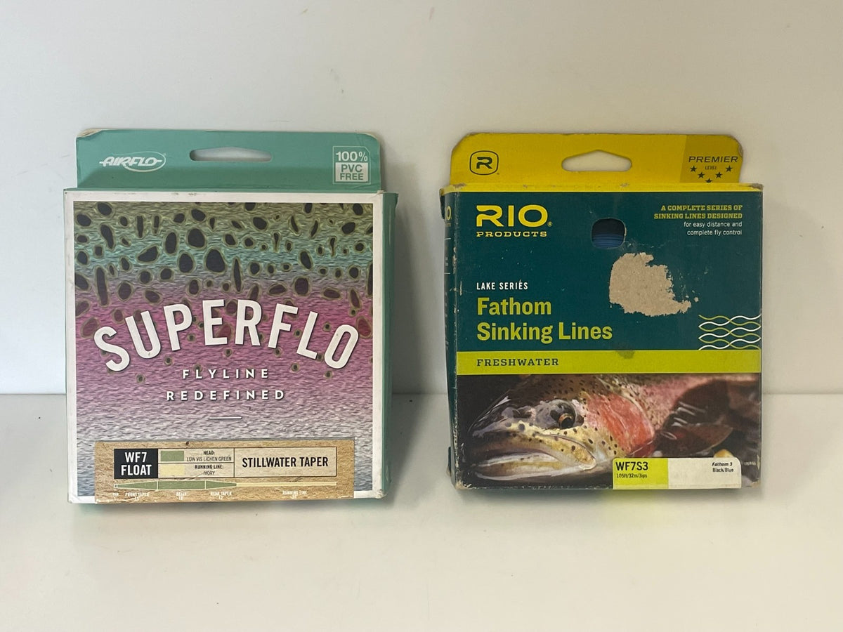Fly Fishing Line Set 2 Pack Superflo Stillwater Taper and Rio Fathom Sink