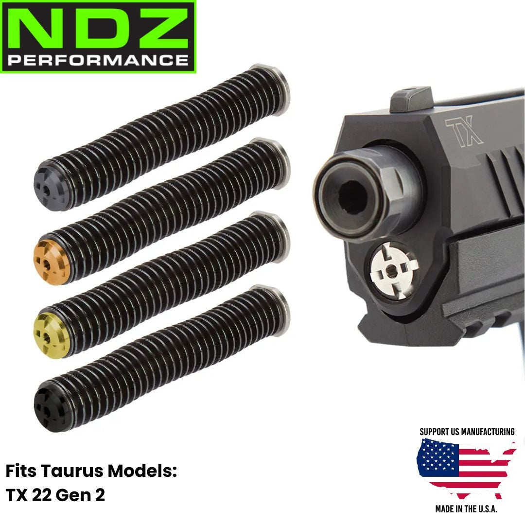 Stainless Steel Guide Rod Assembly for Taurus TX 22 Gen 2 with ISMI Spring - USA Made