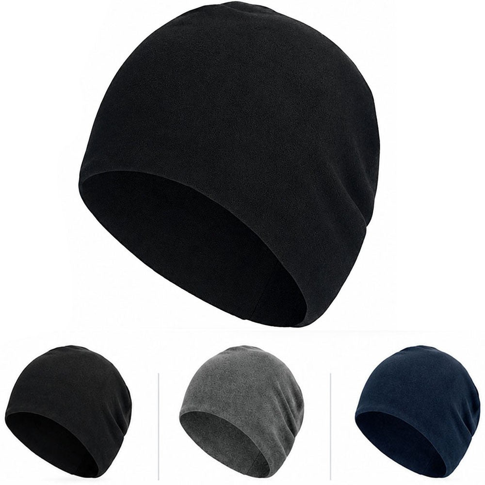 Microfleece Skull Cap Winter Beanie Hat Windproof Warm for Men Women