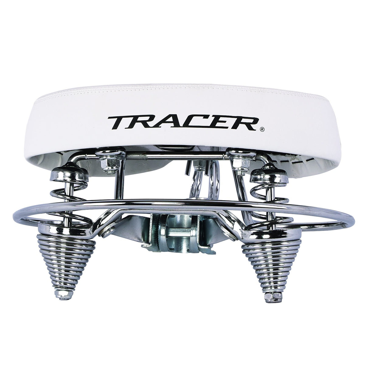 Comfortable Double Springer Bicycle Saddle with Gyro Spring - Wide Shock Absorbing Bike Seat