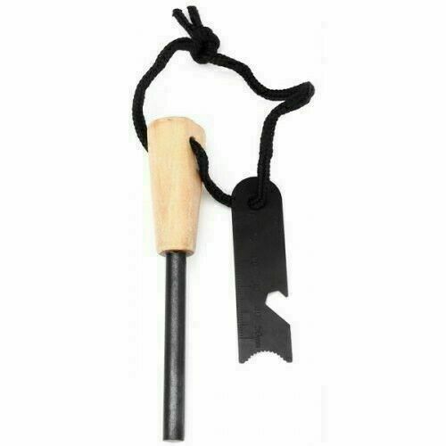 Waterproof Fire Starter Flint Steel Ferro Rod Camping Lighter with Handle