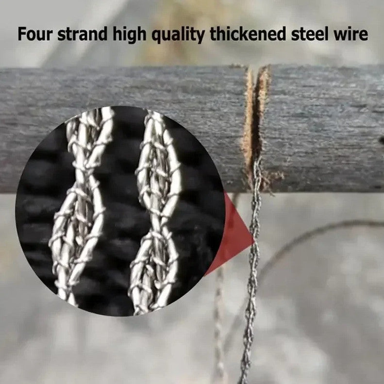 Mini Pocket Wire Saw Stainless Steel Survival Camping Tool for Outdoors