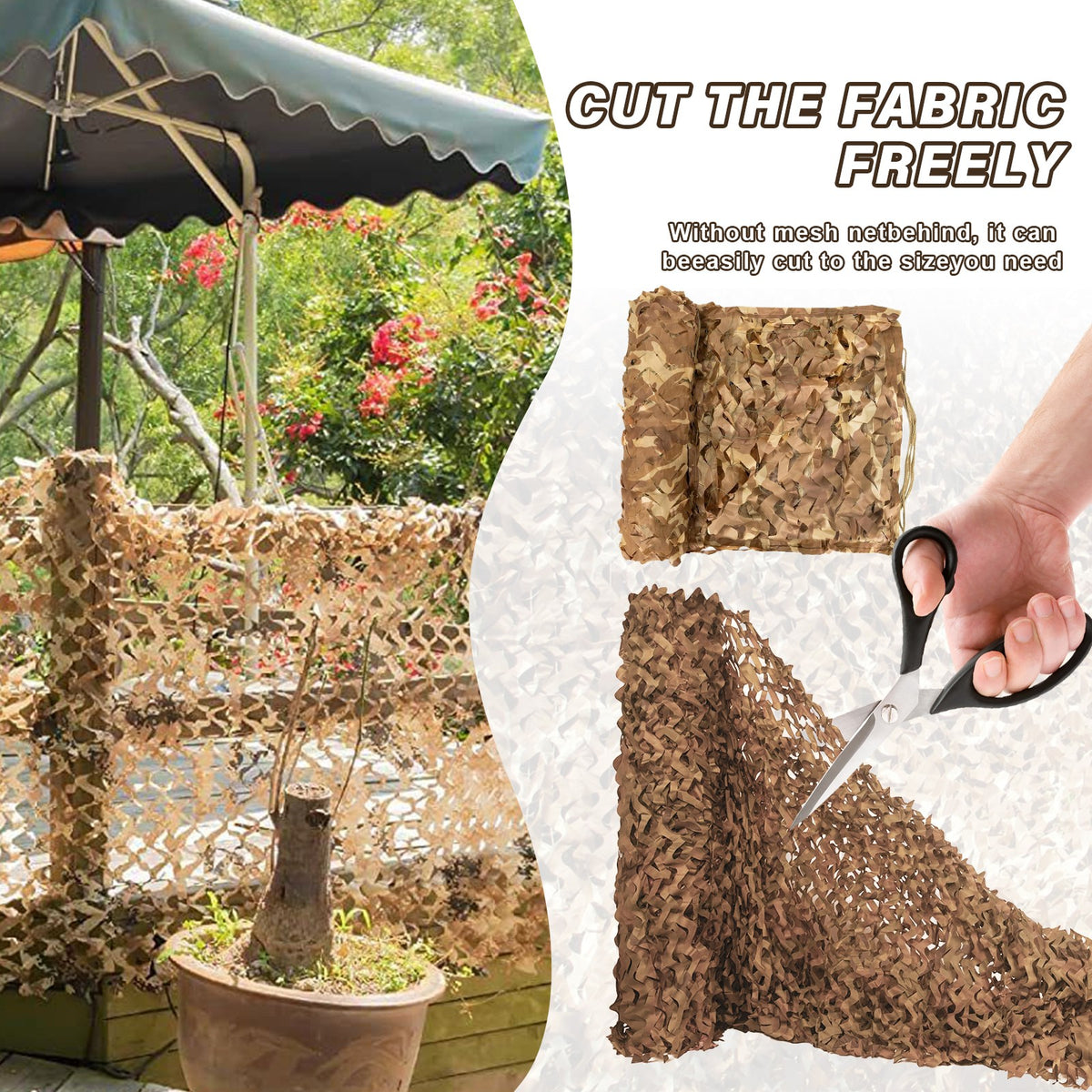 Military Camouflage Netting for Hunting Camping and Outdoor Concealment