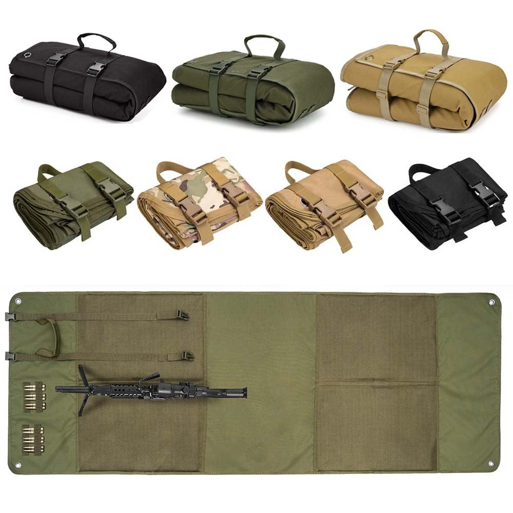 Tactical Prone Shooting Mat XL Non-Slip Roll-Up Range Accessory for Hunting and Training