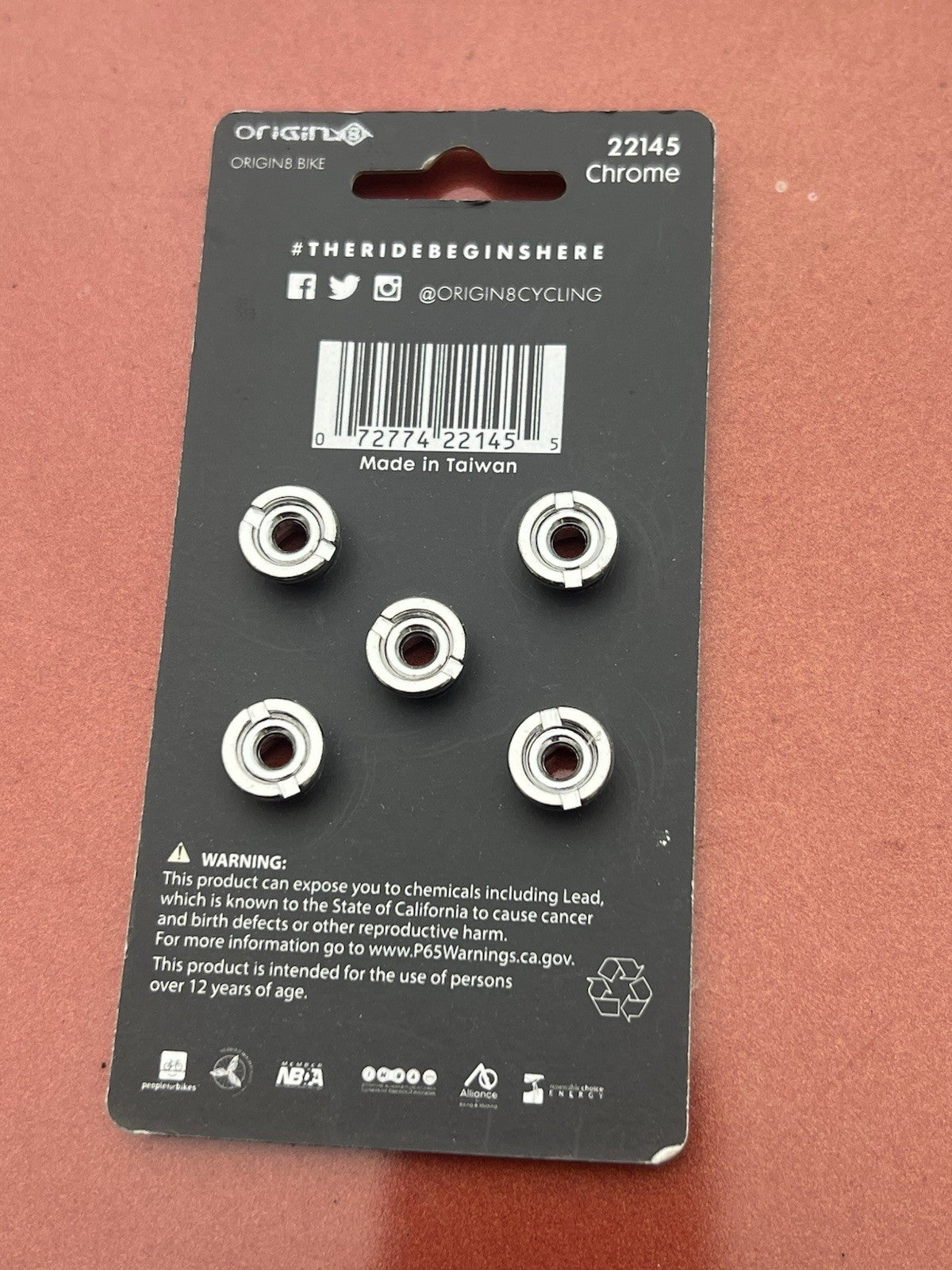Bike Chainring Bolt Set for Single Speed BMX & Cruiser Bikes - Chrome